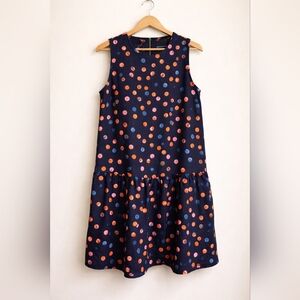 Cynthia Rowley Navy Dress with Pink and Orange Accents